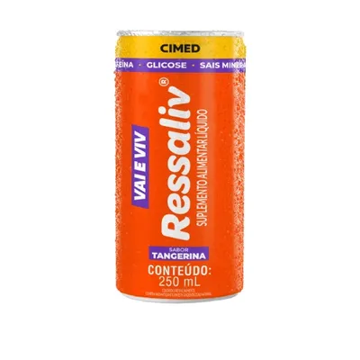 Suplemento Alimentar Líquido Gaseificado Tangerina Ressaliv Lata 269Ml preço